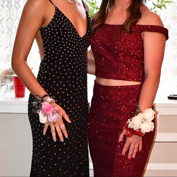 Jovani Black Beaded Prom Dress - Picture 2 of 5